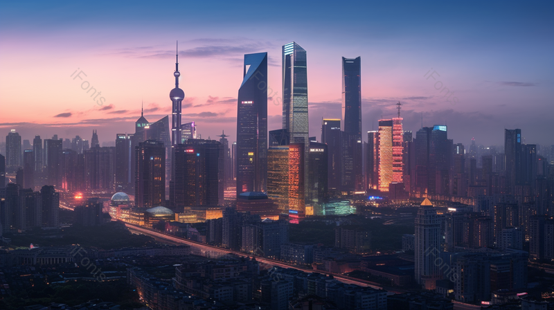 实拍广州夜景城市天际线背景,高清,摄影图,摄影图片,图片大全,摄影图免费下载